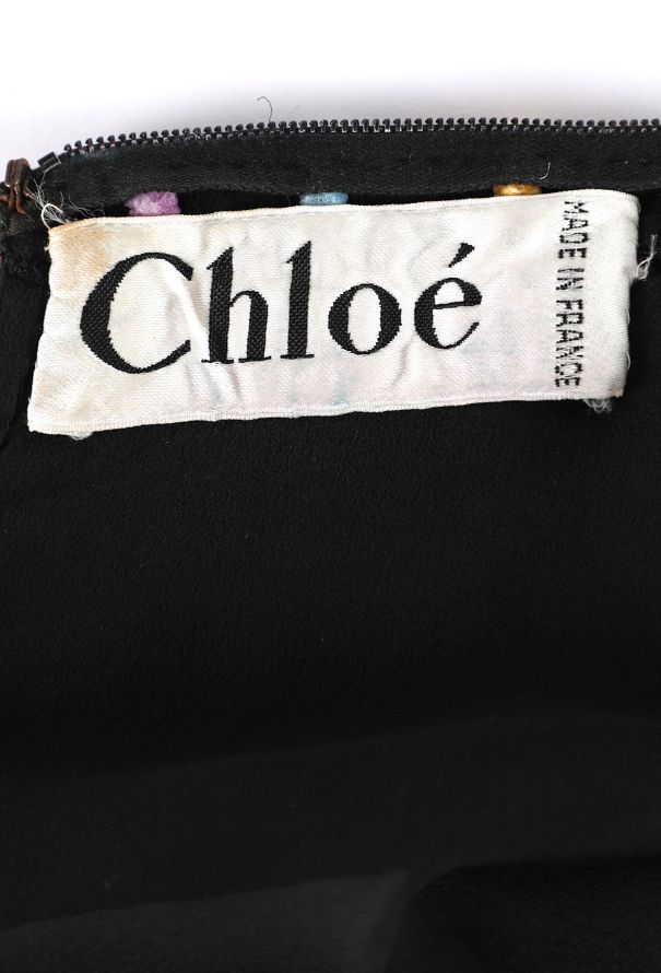 Chloé Sequined Silk Evening Dress, 1980s - 6