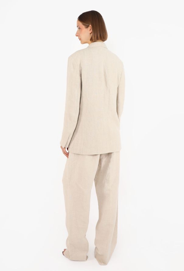 Céline Belted Linen Suit, Resort 2014 - 8