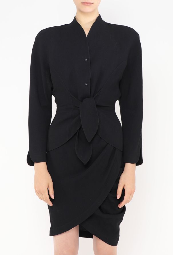 Thierry Mugler Late '80s Asymmetrical Knotted Ensemble - 2