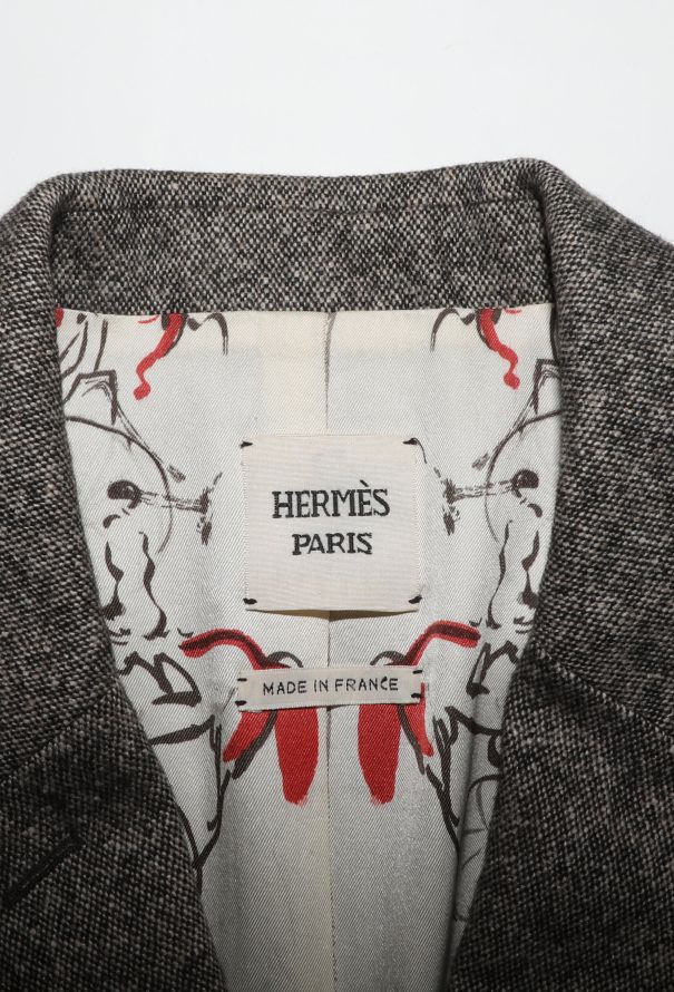 Hermès Cashmere Harris Tweed Blazer - 5