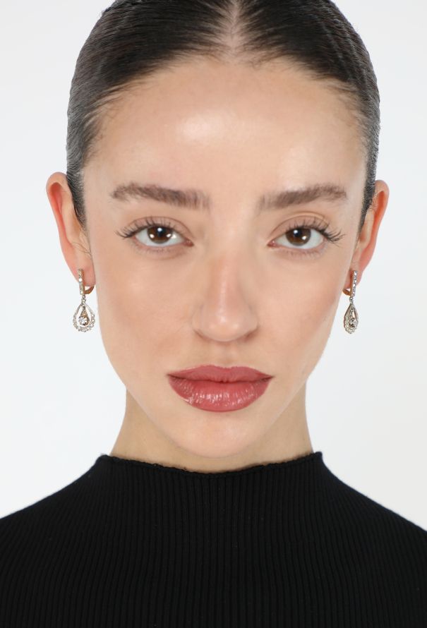 Vintage Fine Jewelry 1930s Art Déco 18K Gold & Diamond Dormeuses - 4