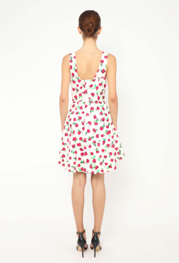 Guy Laroche '80s Floral Piqué Dress - 6