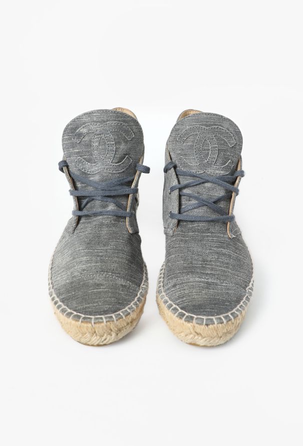 Chanel 2015 'CC' Leather Espadrilles - 2