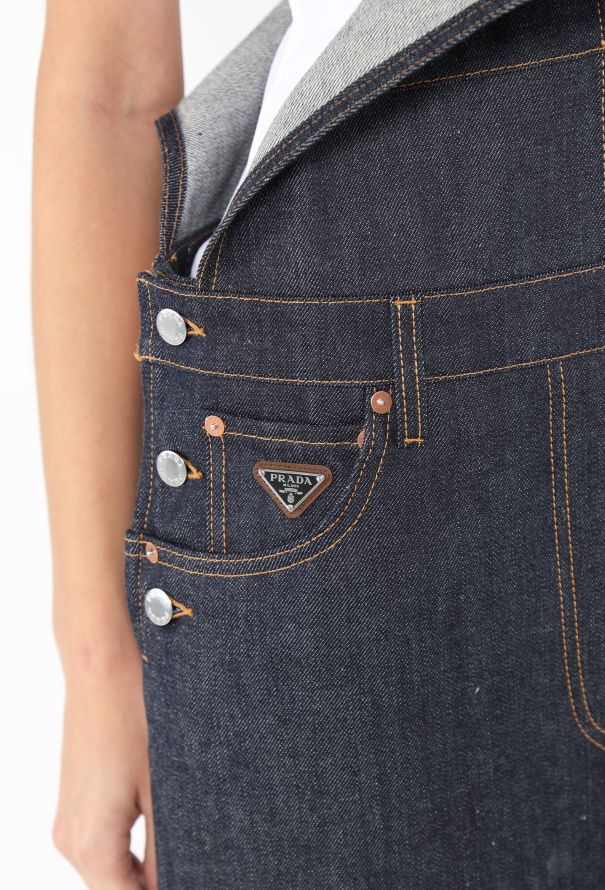 Prada 2024 Denim Emblem Overalls - 6