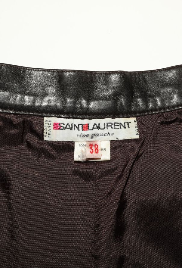 Saint Laurent '70s Lambskin Leather Skirt - 5 Saint Laurent '70s Lambskin Leather Skirt - 5