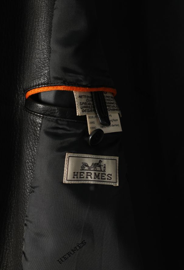 Hermès '70s Classic Leather Jacket - 8 Hermès '70s Classic Leather Jacket - 8