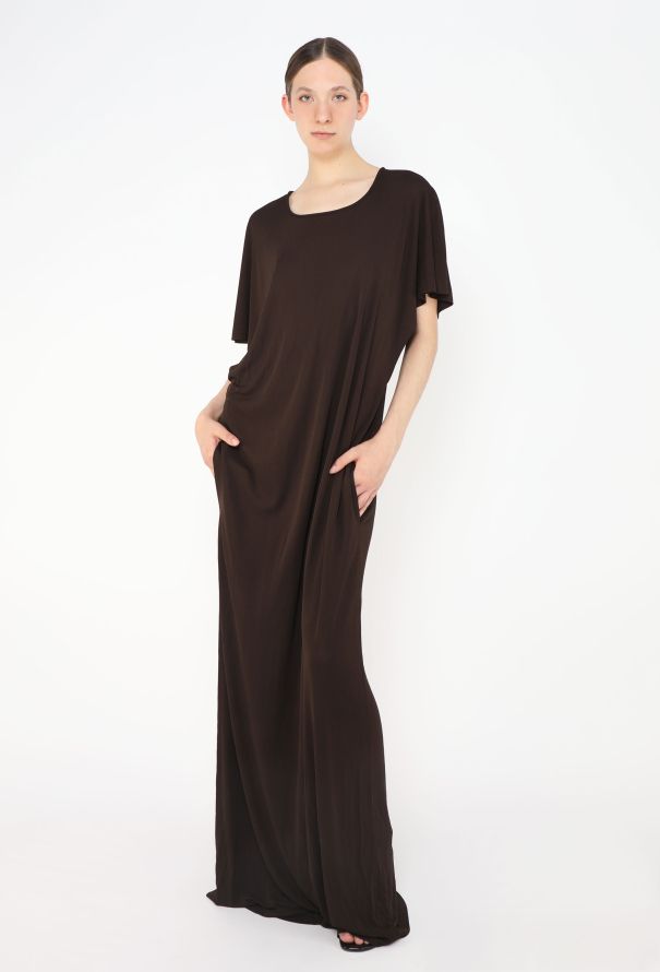 Saint Laurent '70s Crêpe Kaftan Dress - 1