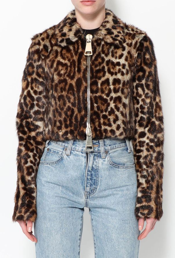 Givenchy F/W 2014 Fur Leopard Cropped Jacket - 1