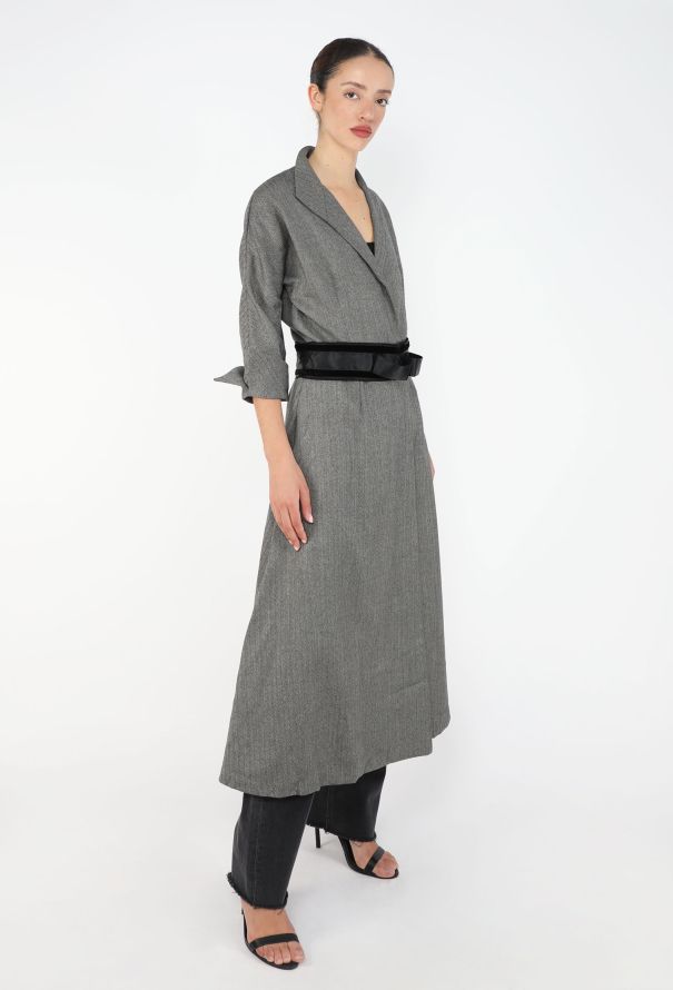 Chloé 2001 Herringbone Belted Coat - 4