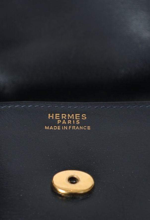 Hermès 1978 Navy Box Rio Clutch - 12