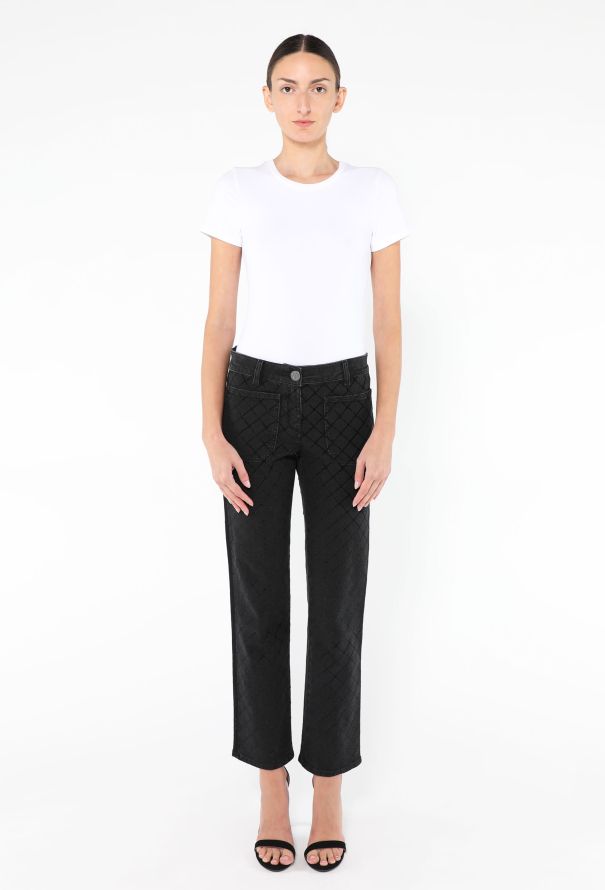 Chanel 2017 Flared Matelassé Jeans - 1