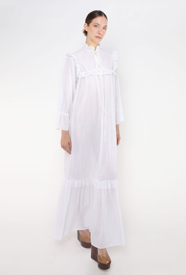 Saint Laurent '70s Ruffled Peasant Nightgown - 2