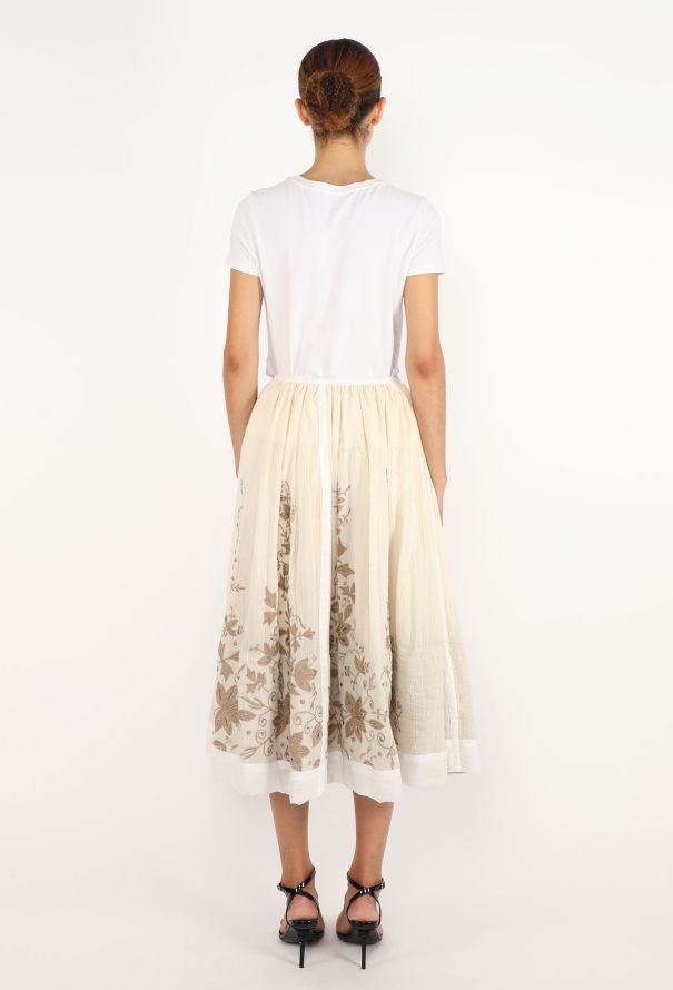 Dries Van Noten Embroidered Floral Skirt, S/S 2000 - 5