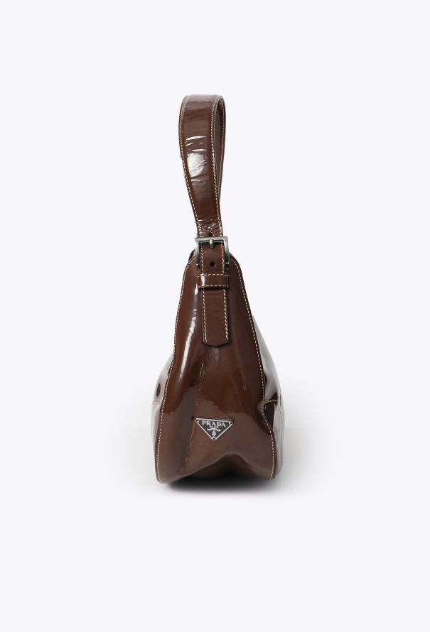 Prada Vintage Patent Shoulder Bag - 5