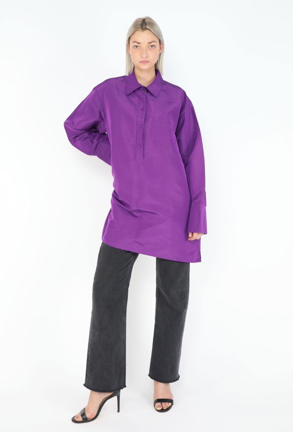 Valentino S/S 2022 Taffeta Oversized Tunic - 6