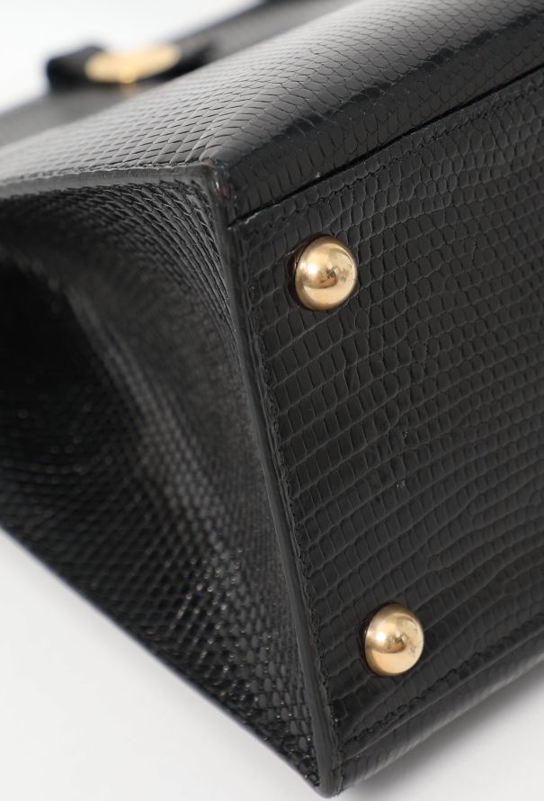 Hermès Black Varanus Niloticus Lizard Dalvi 30 - 8