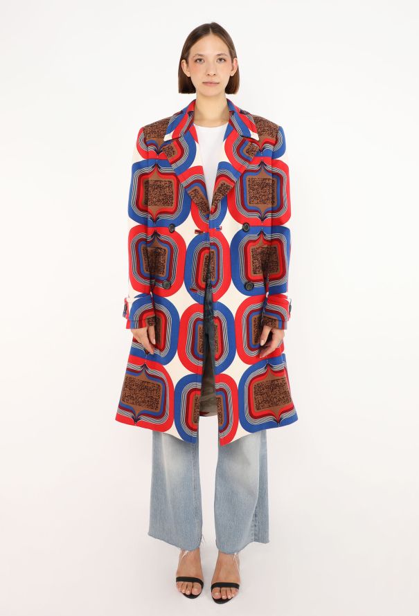 Miu Miu Graphic Wool 'Endcore' Overcoat, S/S 2025 - 3