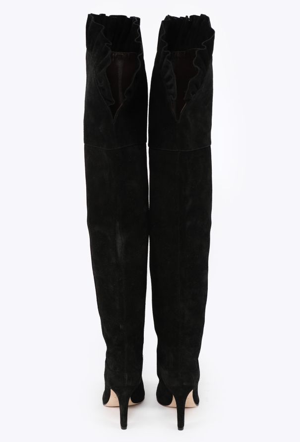 Chloé Eve Ruffled Thigh-High Boots, 2024 - 4