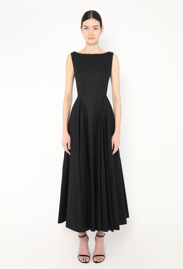 Alaïa A-Line Poplin Maxi Dress - 1
