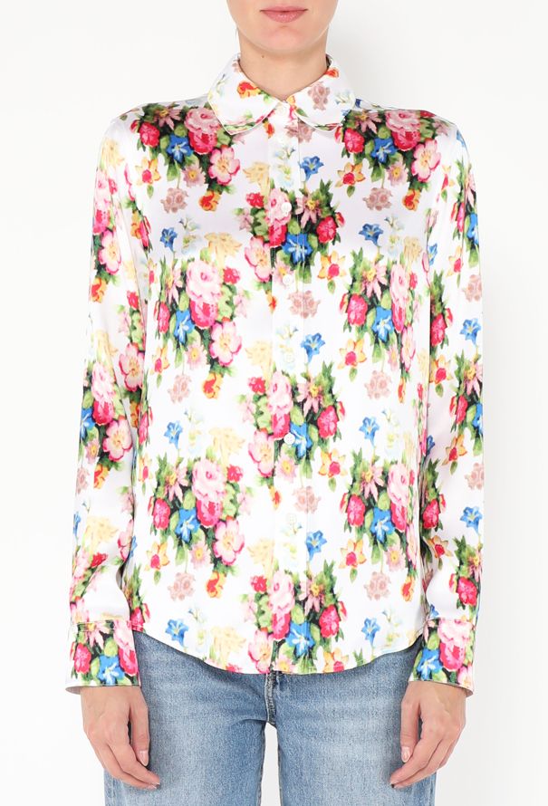 Loewe F/W 2024 Floral Silk Blouse - 1
