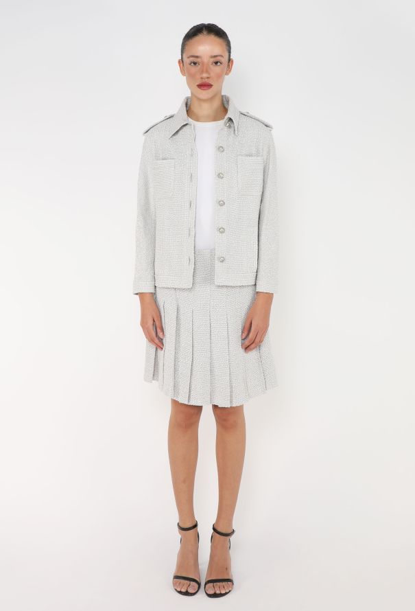 Chanel 2016 Belted Bouclé 'CC' Ensemble - 3