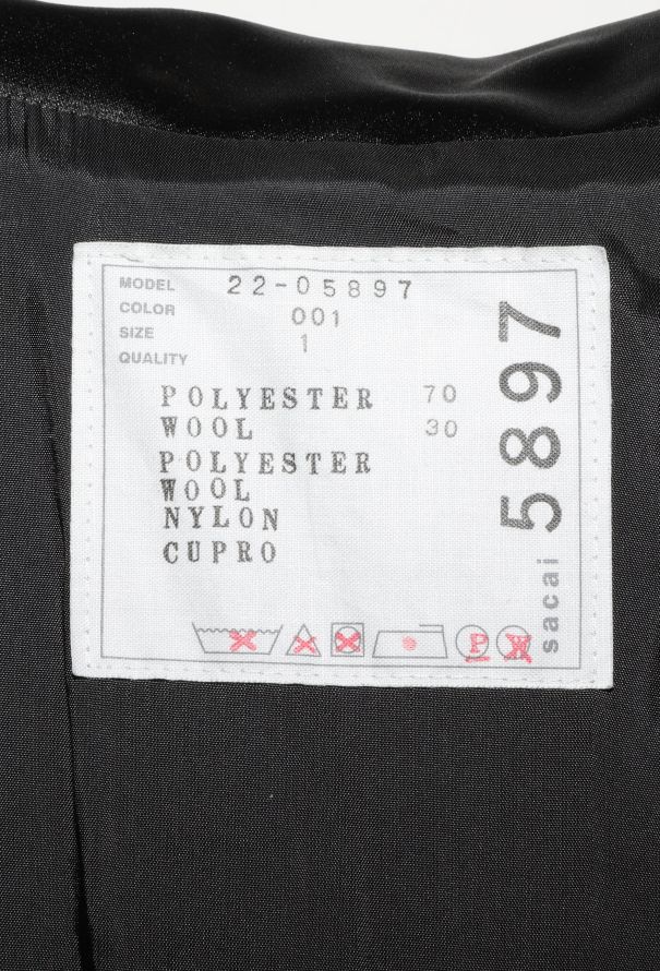 Sacai 2022 Belted Smoking Dress - 6