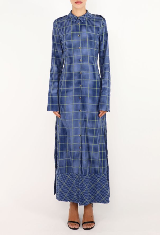 Khaite Tartan Flannel Maxi Dress, F/W 2018 - 3