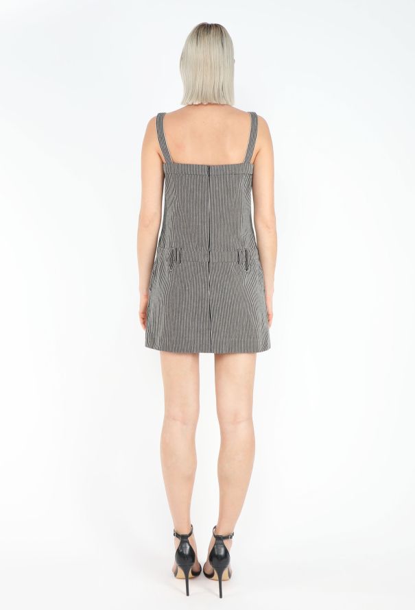 Balenciaga ICONIC S/S 2001 Le Dix Pinstripe Dress - 5