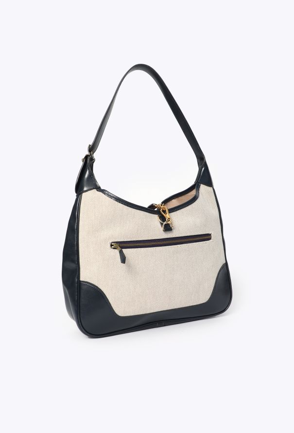 Hermès Vintage Box & Toile H Trim Bag - 2