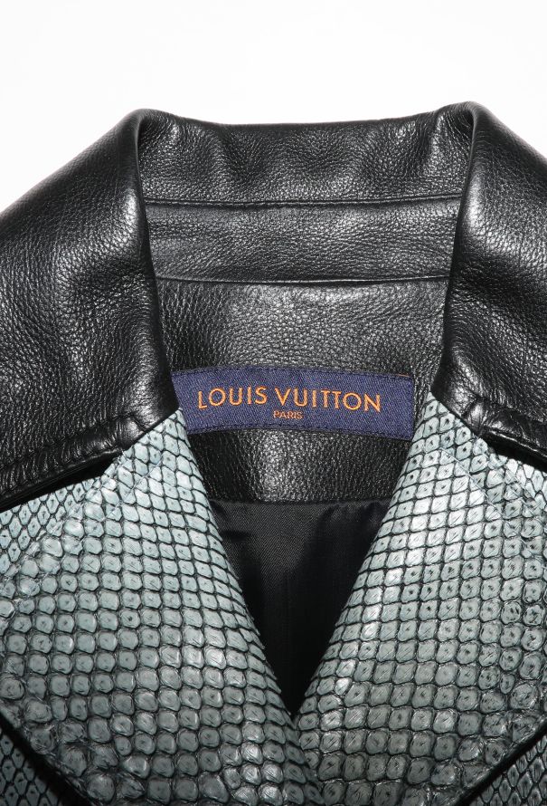 Louis Vuitton Python Leather Bomber Jacket - 6