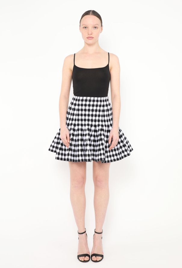Alaïa F/W 2022 Houndstooth Peplum Set - 4