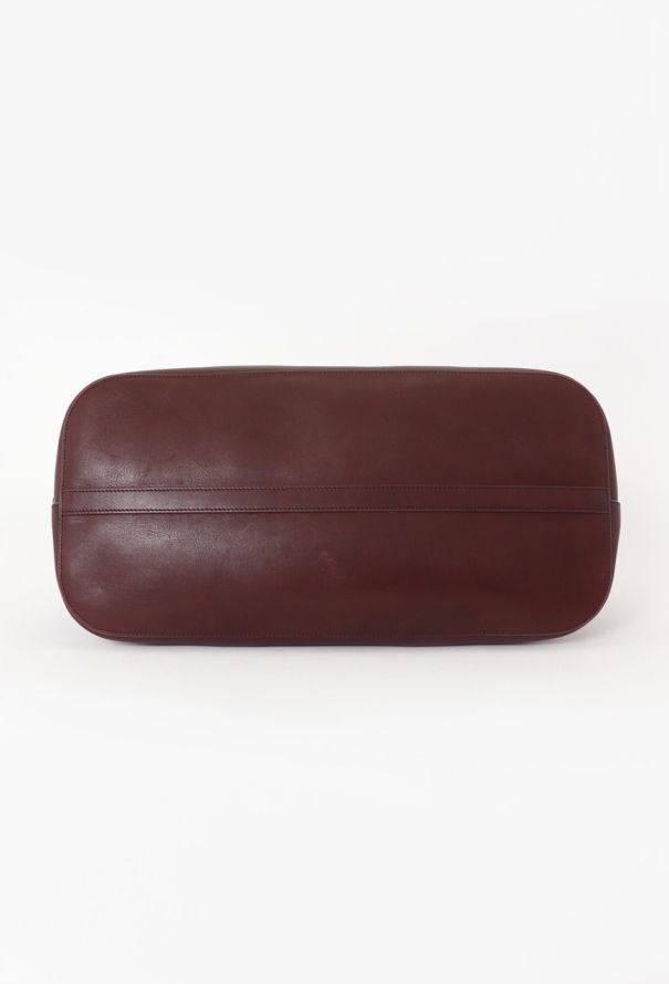 The Row Burgundy Large Devon Bag - 6