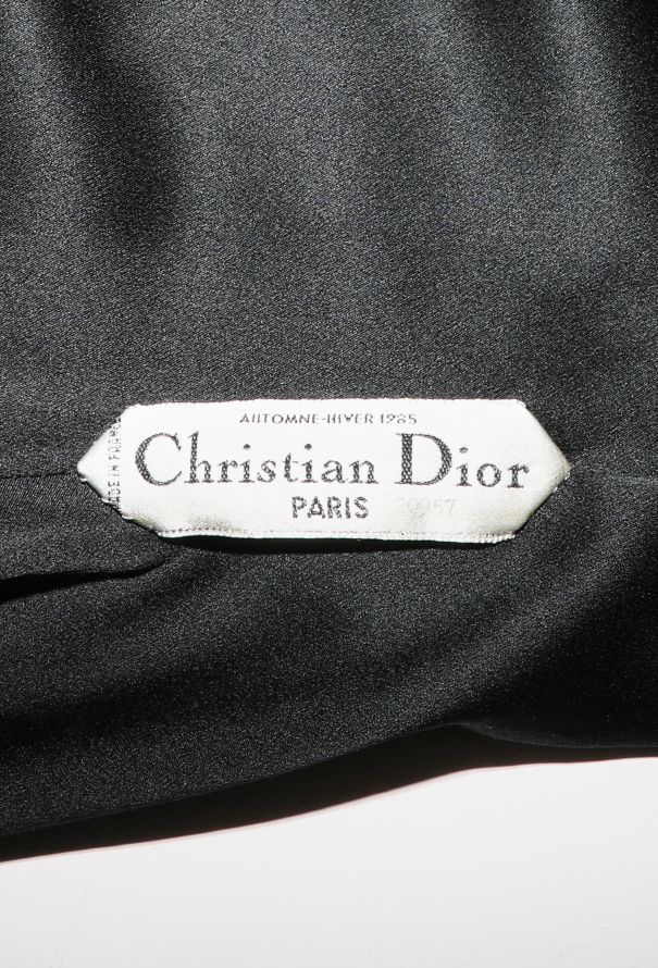 Dior Haute Couture F/W 1985 Velvet Draped Gown - 7