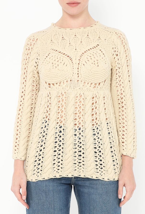 Comme des Garçons Tao Textured Crochet Sweater - 1