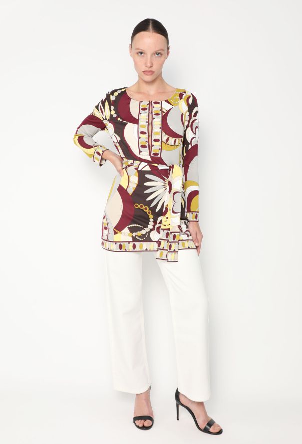 Emilio Pucci Belted Graphic Tunic - 4