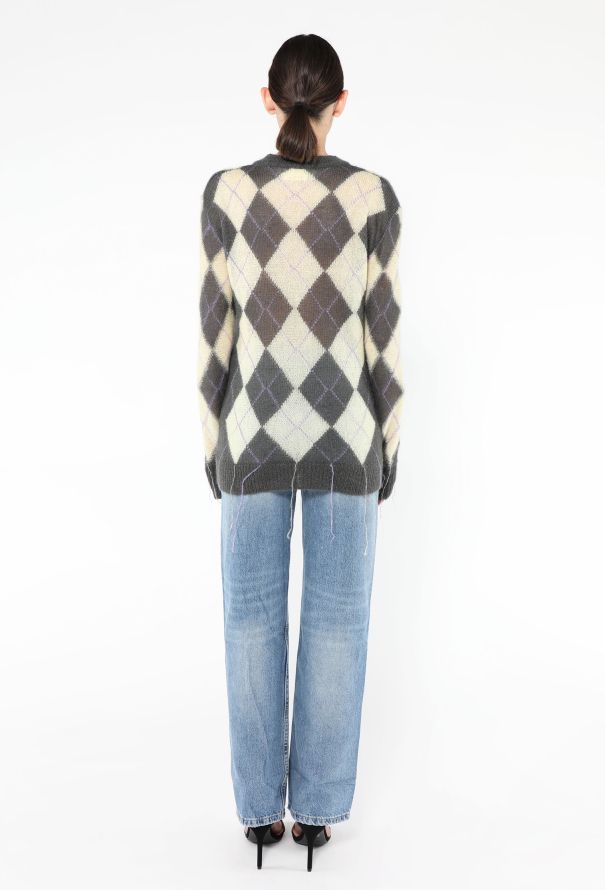 Marni 2025 Argyle Mohair Sweater - 4