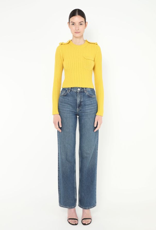 Prada F/W 2023 Ribbed Épaulette Sweater - 3