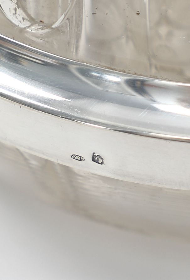 Vintage Objects & Decor 1940s Sterling & Glass Flower Pick - 4