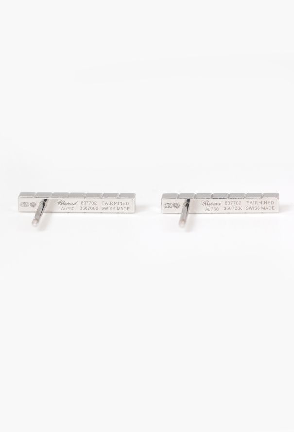 Chopard 18k White Gold Ice Cube Earrings - 6 Chopard 18k White Gold Ice Cube Earrings - 6