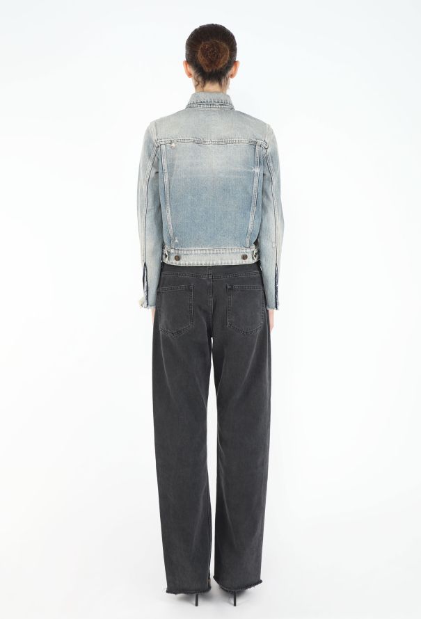 Saint Laurent 2019 Stone-Washed Denim Jacket - 4
