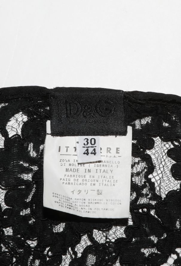 Dolce & Gabbana Chainlink Halter Lace Top, 2000 - 5