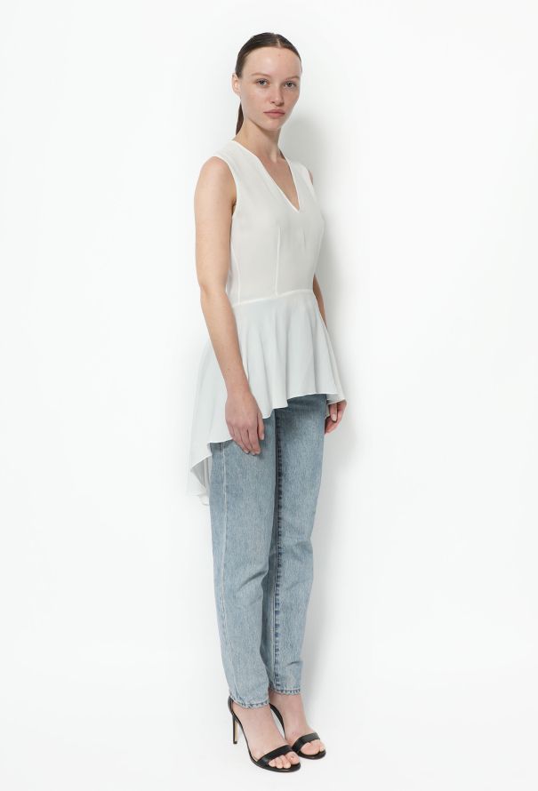 Alexander McQueen Peplum Crêpe Tunic - 1