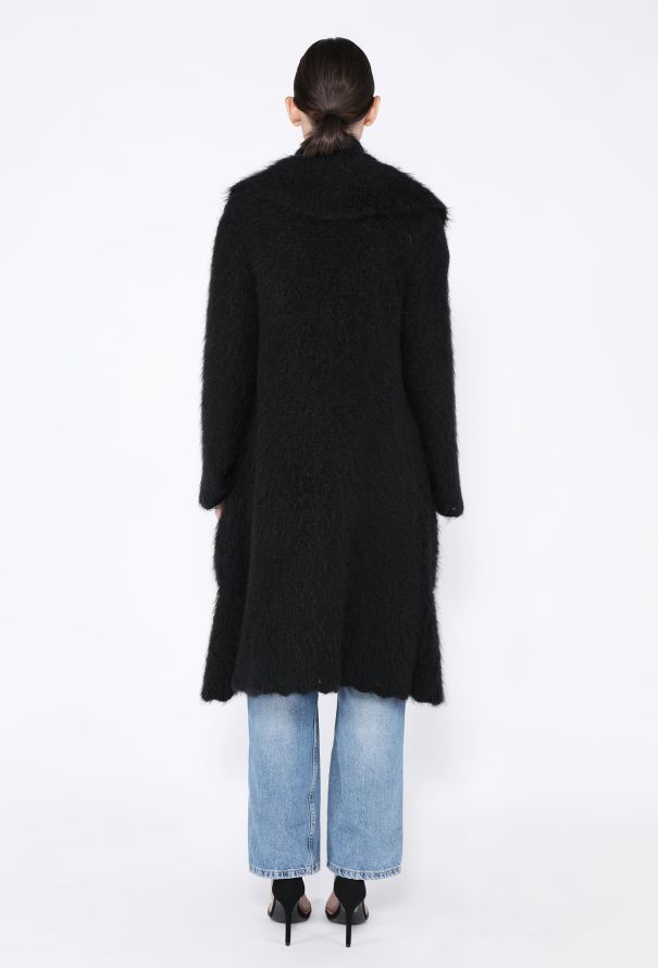 Hermès Brushed Mohair Capelet Coat - 4