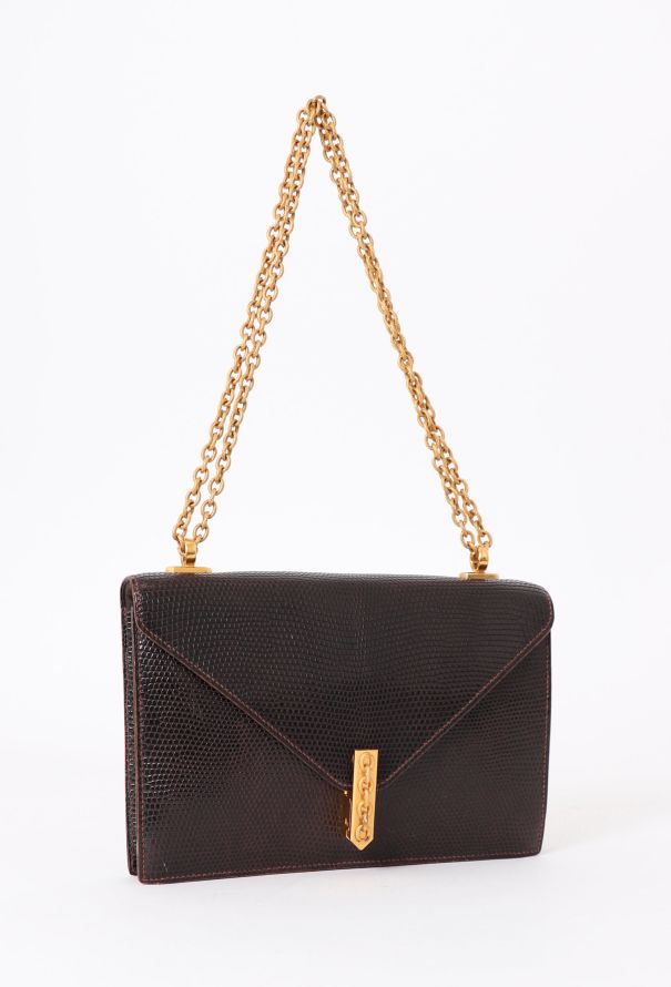 Hermès '70s Brown Lizard Alcazar Bag - 3 Hermès '70s Brown Lizard Alcazar Bag - 3