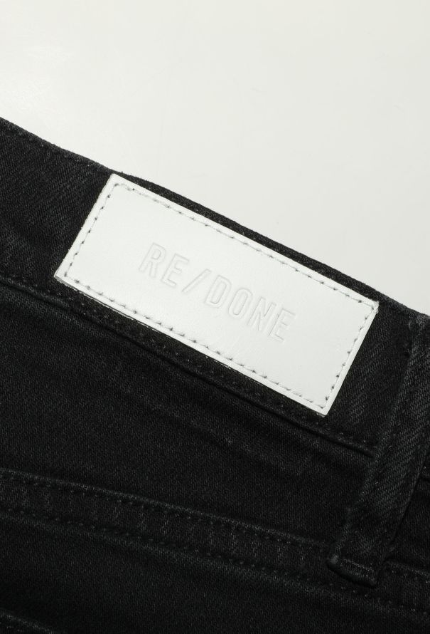 Re/Done '70s Stove Pipe' Jeans Black - 7