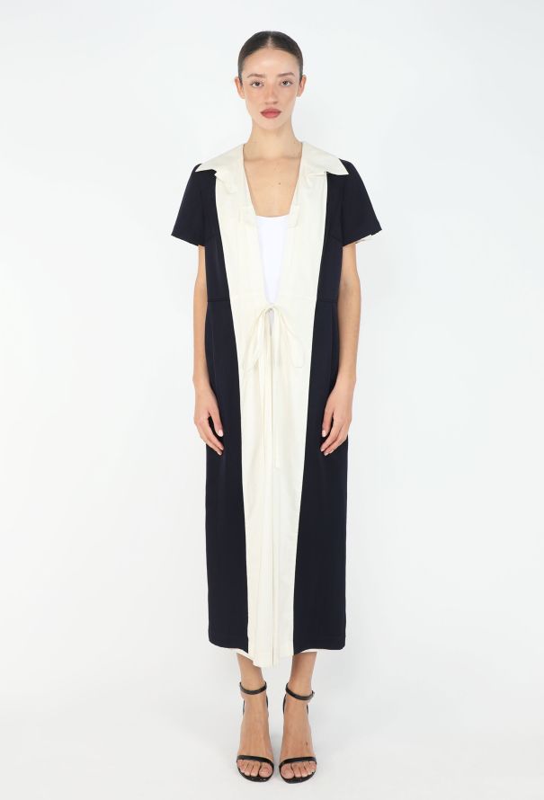 Comme des Garçons 1999 Bicolor Cotton Shift Dress - 1