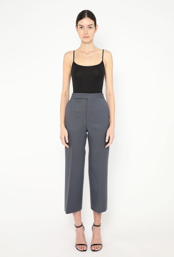 Céline High-Waisted Twill Trousers - 1