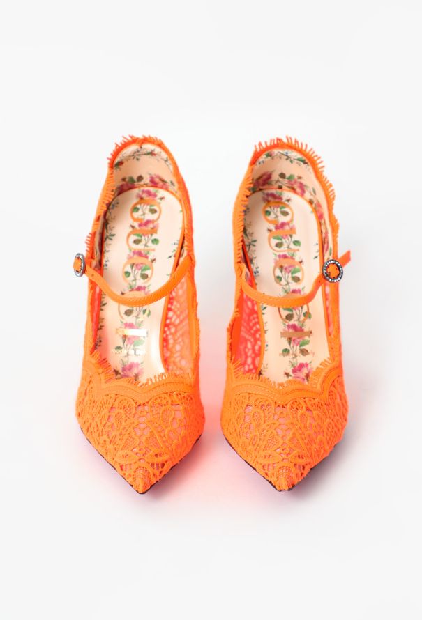 Gucci 2024 Lace Virginia Pumps - 2