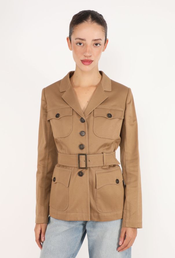 Alaïa Gabardine Safari Jacket, S/S 2015 - 4