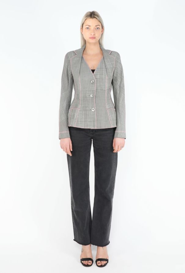 Dior 2005 Houndstooth Bar Jacket - 2